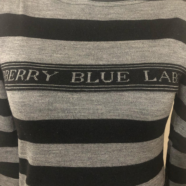 BURBERRY BLUE LABEL(バーバリーブルーレーベル)の美品★BURBERRY BLUE LABELボーダーニット◆バーバリー レディースのトップス(ニット/セーター)の商品写真