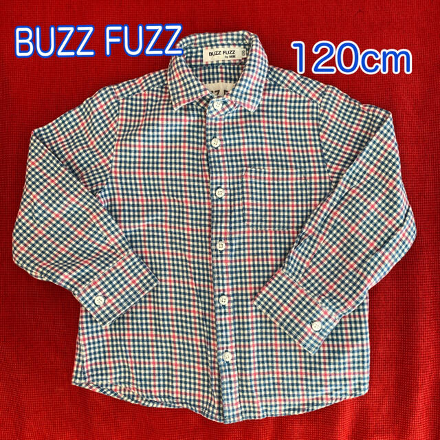 BeBe(ベベ)のBEBE べべ　BUZZ FUZZ ネルシャツ　長袖　チェックシャツ 120cm キッズ/ベビー/マタニティのキッズ服男の子用(90cm~)(Tシャツ/カットソー)の商品写真