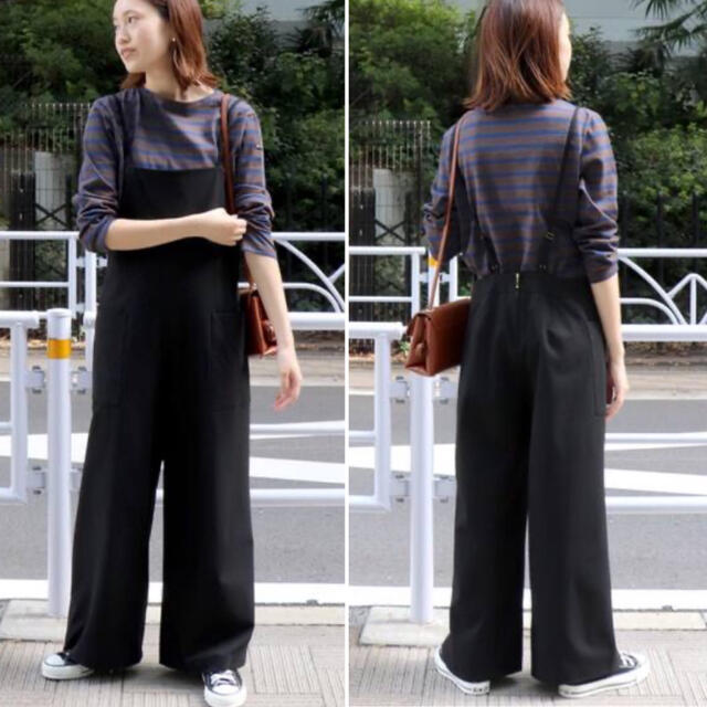 ♥新品♥ SLOBE IENA チェックエプロンオールインワン-