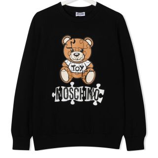 モスキーノ(MOSCHINO)のモスキーノ　パズルベアトレーナー　ブラック(トレーナー/スウェット)