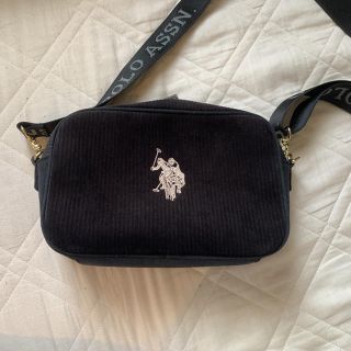 ポロラルフローレン(POLO RALPH LAUREN)のU.S. POLO ASSN コーデュロイショルダーバッグ ブラック(ショルダーバッグ)