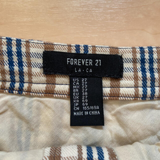 FOREVER 21(フォーエバートゥエンティーワン)のチェックスカート　forever21 レディースのスカート(ミニスカート)の商品写真