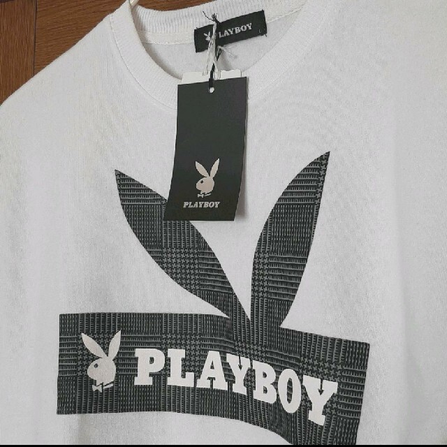 PLAYBOY(プレイボーイ)のplayboy　プレイボーイ　新品タグ付　人気L　スウェット メンズのトップス(スウェット)の商品写真