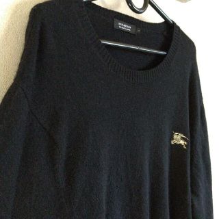 バーバリー(BURBERRY)のBURBERRYBLACKlabel ホースロゴ刺繍セーター カシミヤ混(ニット/セーター)