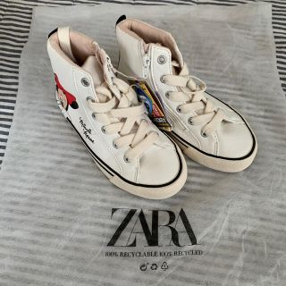 ザラ(ZARA)の最終値下げ！ZARA 18.5cm ミッキー ＆ミニー　ハイカット　スニーカー(スニーカー)