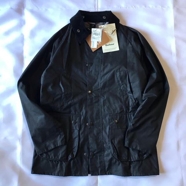 ほぼ新品 40サイズ Barbour Bedale SL black ブラック