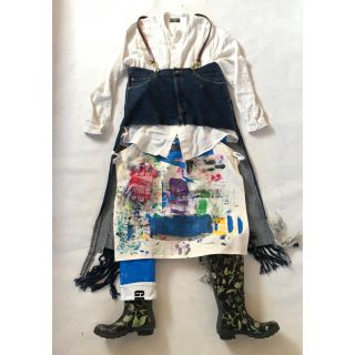 コムデギャルソン(COMME des GARCONS)のGETEMONTS 再構築 トップス・スカート・バギーデニム・マント(仮)(デニム/ジーンズ)