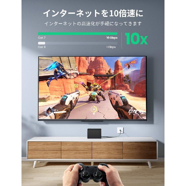 UGREEN　LANケーブル　2m スマホ/家電/カメラのPC/タブレット(PC周辺機器)の商品写真