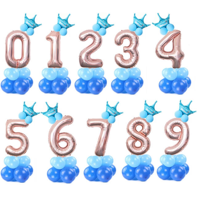 ☆誕生日　飾り付け　風船 ・バースデー・数字9 インテリア/住まい/日用品のインテリア/住まい/日用品 その他(その他)の商品写真