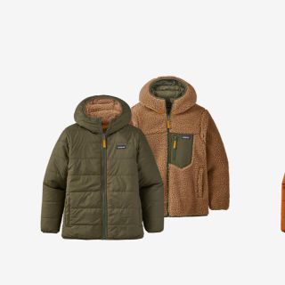 パタゴニア(patagonia)のパタゴニア　ボーイズリバーシブルレディフレディフーディ(ダウンジャケット)