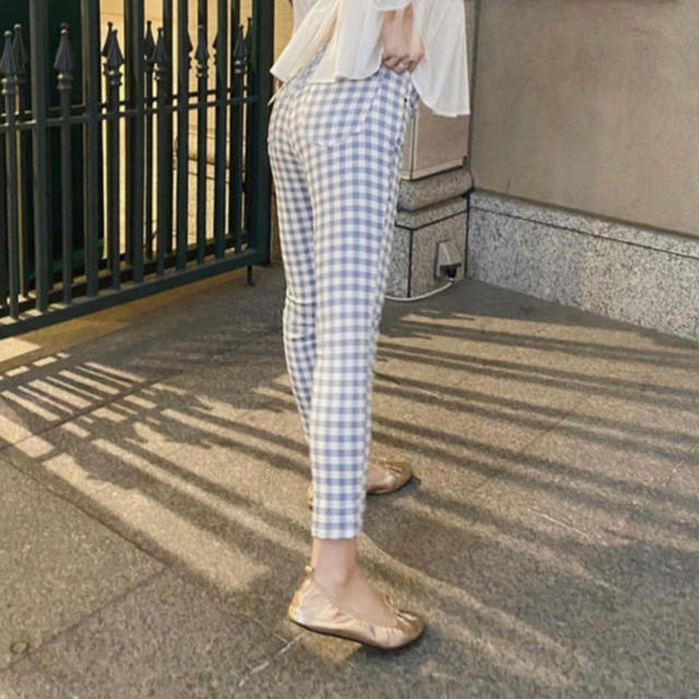 Bibiy. Gingham check pants