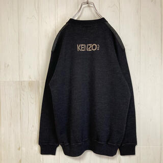 ケンゾー(KENZO)の超レア KENZO ケンゾー ニットセーター バックロゴ 刺繍 古着 切替え(ニット/セーター)