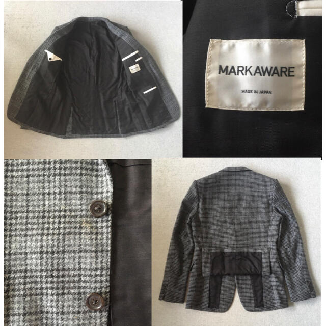 MARKAWARE setup Plaid tailored jacket 2