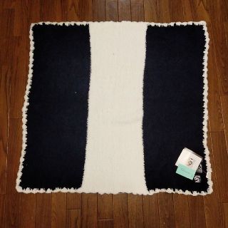 カシウエア(kashwere)のpepe様専用　ネイビー　ホワイト　ストライプ　ブランケット　78×78(おくるみ/ブランケット)