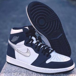 ナイキ(NIKE)の確実正規品　25.5 jordan1 co.jp midnight navy(スニーカー)