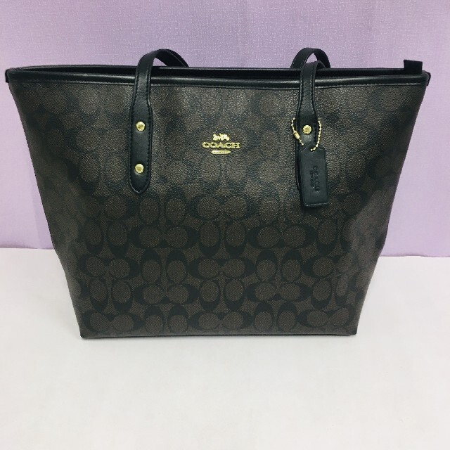 【極美品】 COACH シグネチャー トートバッグ ハンドバッグ F58292