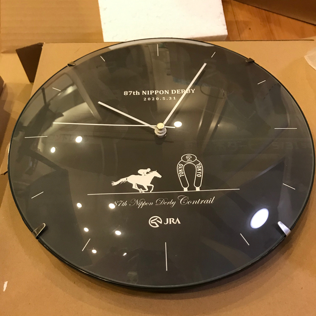 【限定品】コントレイル ウォールクロック 時計 日本ダービーキャンペーン