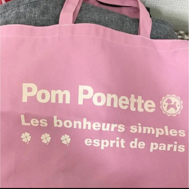 pom ponette(ポンポネット)のポンポネット ショップバッグ キッズ/ベビー/マタニティのこども用バッグ(トートバッグ)の商品写真