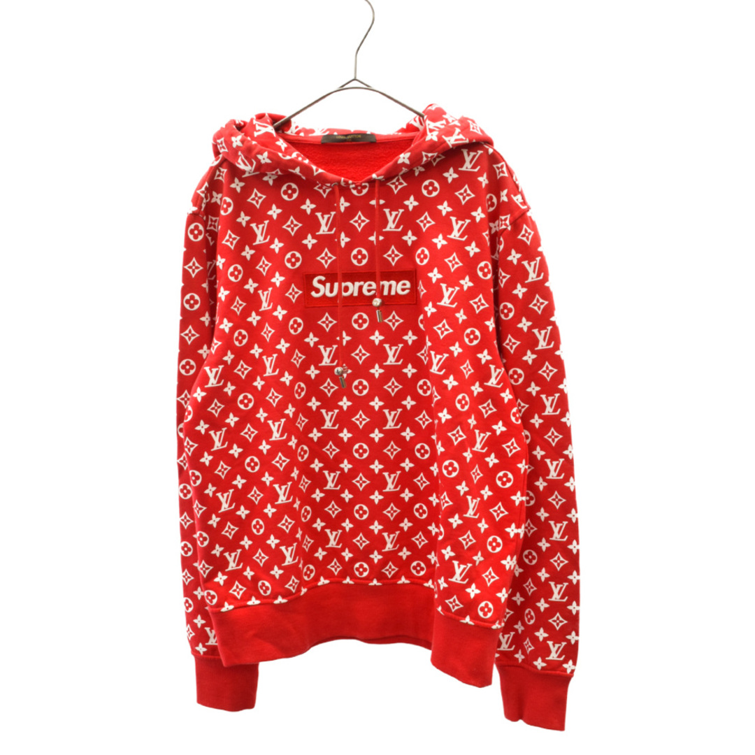 Supreme - SUPREME シュプリーム LOUIS VUITTON ルイヴィトン 17AW LV Box Logo Hooded Sweatshirt ボックスロゴプルオーバーパーカー