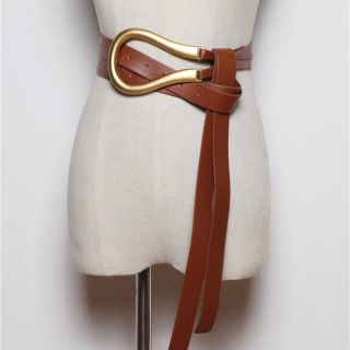 アメリヴィンテージ(Ameri VINTAGE)のBuckle W Belt / brown(ベルト)