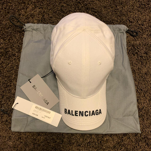 確実正規品 Balenciaga  キャップ ホワイト 白