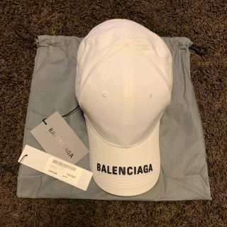 Balenciaga - 確実正規品 BALENCIAGA ロゴキャップ ホワイト 新品