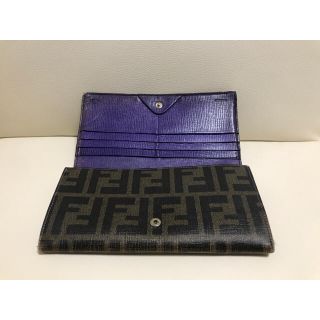 フェンディ(FENDI)の（正規品）FENDI　長財布　紫(長財布)