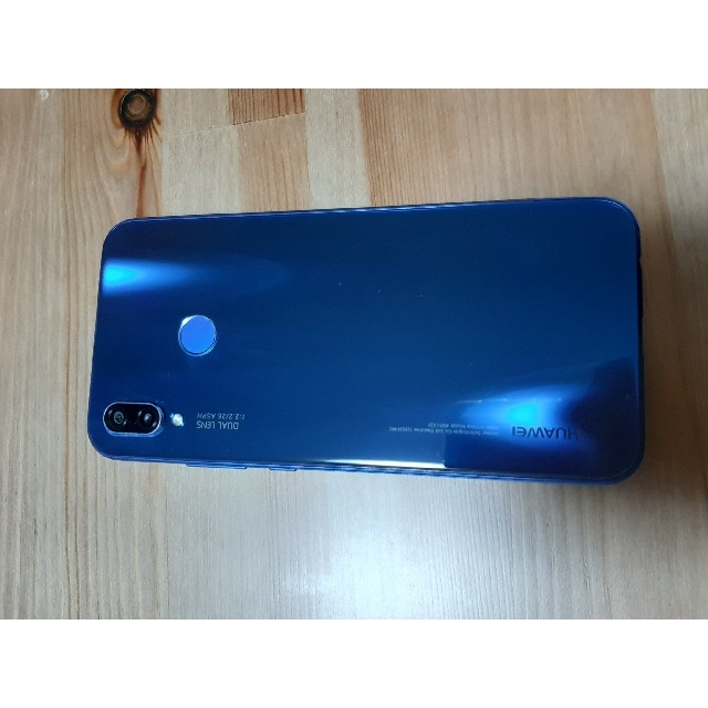 ANDROID(アンドロイド)のHuawei p20 lite クラインブルー 32GB 本体 simフリー スマホ/家電/カメラのスマートフォン/携帯電話(スマートフォン本体)の商品写真