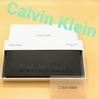 カルバンクライン(Calvin Klein)の【プレゼントラッピング可】カルバンクライン 長財布 ビッグロゴ　ブラック(長財布)