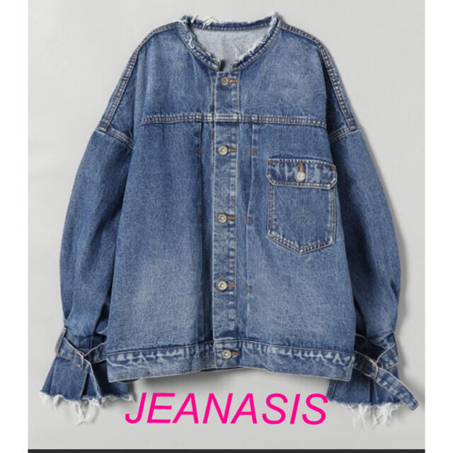 JEANASIS ノーカラーGジャン　freeサイズ