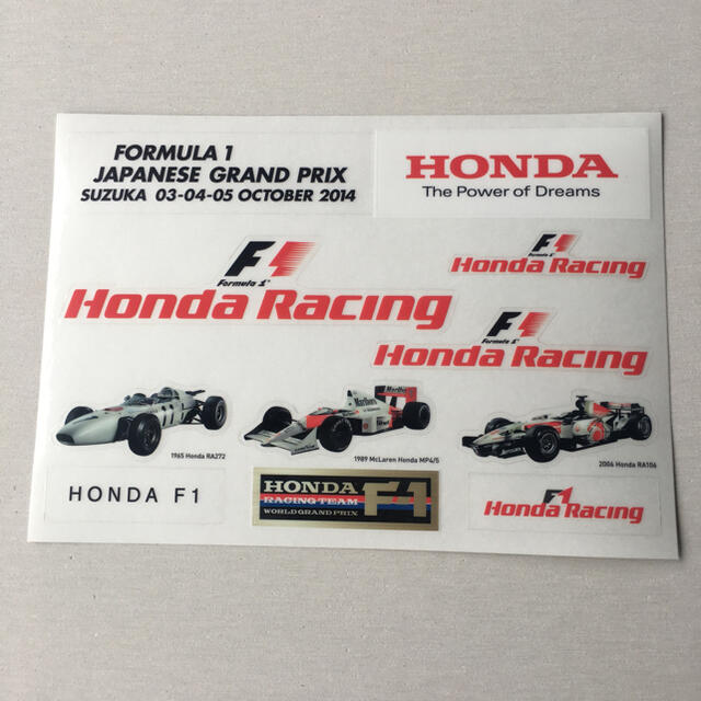 2014 F1 日本グランプリ　HONDA シール チケットのスポーツ(モータースポーツ)の商品写真