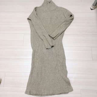 マウジー(moussy)のmoussy タートルニットワンピース(ロングワンピース/マキシワンピース)