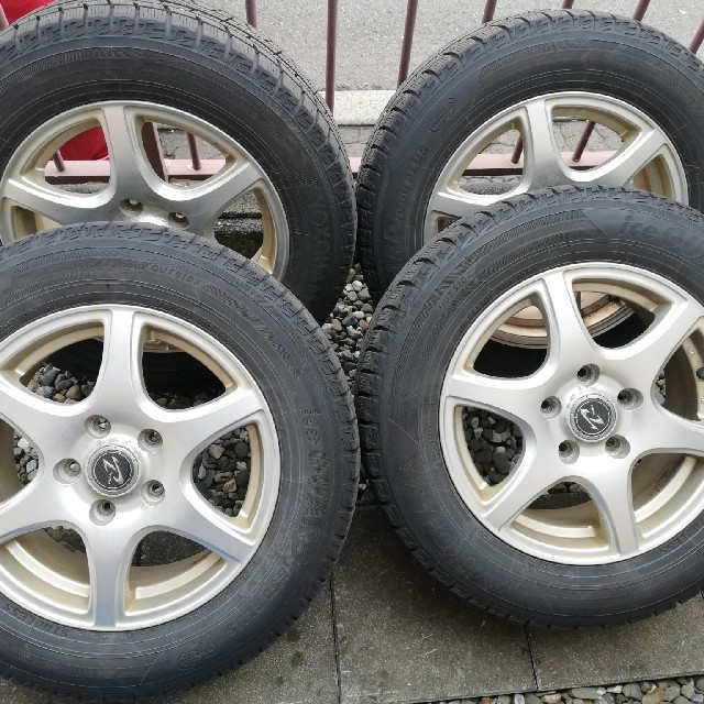 自動車/バイク195/65R15 スタッドレスタイヤホイールセット ノアヴォク ステップなどに