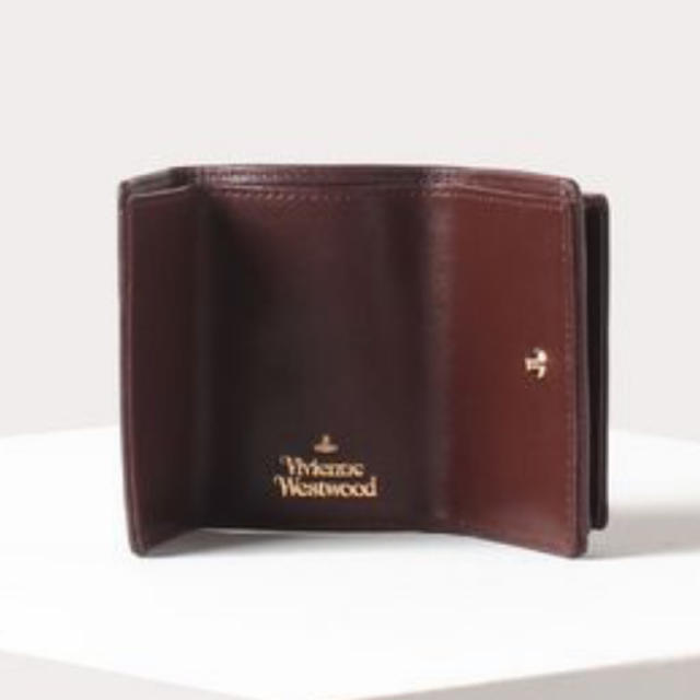 Vivienne Westwood(ヴィヴィアンウエストウッド)のヴィヴィアン　ミニ財布　三つ折り財布　ダークブラウン　茶色 レディースのファッション小物(財布)の商品写真
