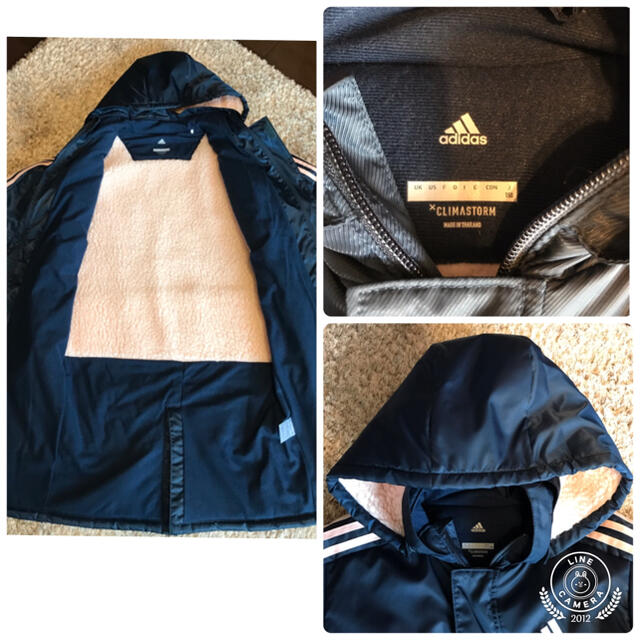 adidas(アディダス)の超美品★adidas アディダス ベンチコート 150★ キッズ/ベビー/マタニティのキッズ服女の子用(90cm~)(コート)の商品写真