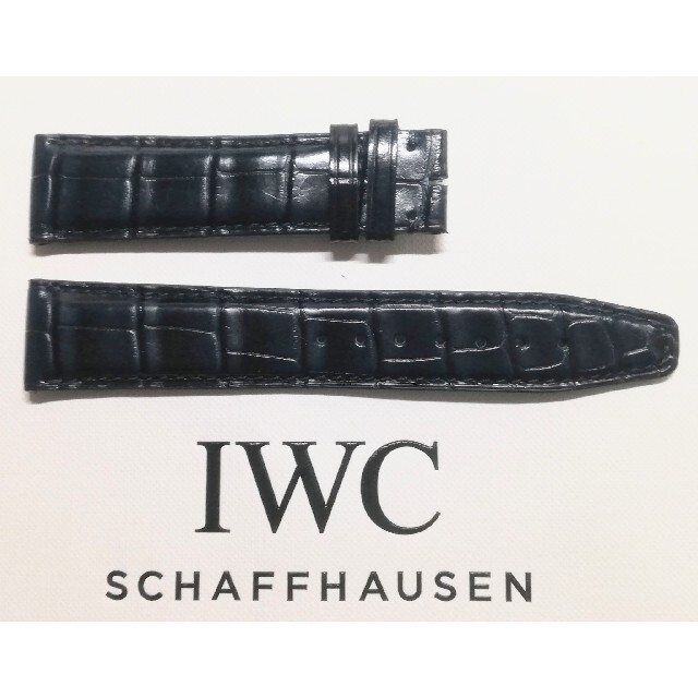 【新品未使用】 IWC純正  ベルト クロコ 濃紺 20mm×18mm