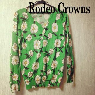 ロデオクラウンズ(RODEO CROWNS)のRodeo Crown花柄カーディガン❤(カーディガン)