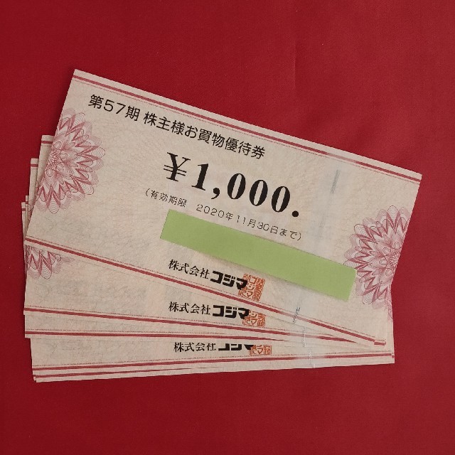 通販正規店】 コジマ 株主優待券 10,000円分 ビックカメラ ソフマップ
