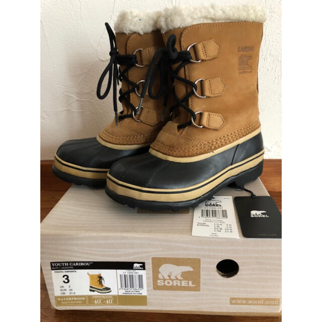 SOREL(ソレル)のGoodsun様専用。SOREL＊カリブー＊21センチ＊ソレル キッズ/ベビー/マタニティのキッズ靴/シューズ(15cm~)(ブーツ)の商品写真