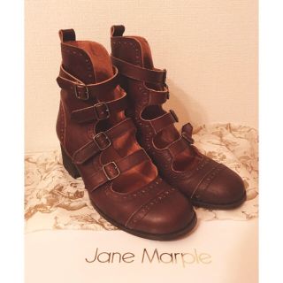 ジェーンマープル(JaneMarple)の＊Jane Marple 4連ストラップシューズ Sサイズ＊ (ブーツ)