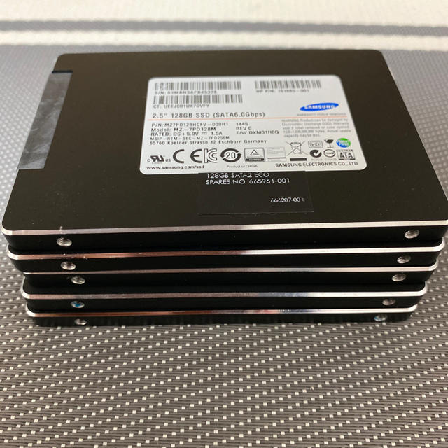 ②-W572 SAMSUNG SATA 2.5 128GB SSD 4点