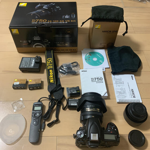 Nikon(ニコン)のNikon D750 24-120 VR レンズキットおまけ付き スマホ/家電/カメラのカメラ(デジタル一眼)の商品写真