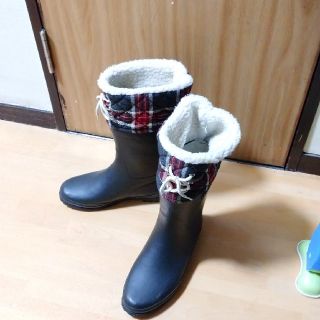 エーグル(AIGLE)のエーグル レインブーツ ファー ボア 37(レインブーツ/長靴)