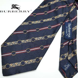 バーバリー(BURBERRY)のBURBERRYS バーバリーズ 総柄 ネクタイ ノバチェック ストライプ(ネクタイ)