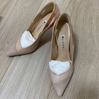 最終値下げ!定価より1/ 3以下!DIANA ベージュゴールドパンプス 23cm