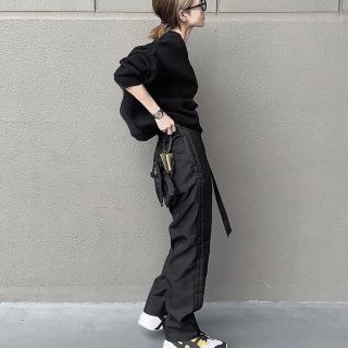 トゥデイフル(TODAYFUL)のotti PRE_LINE TROUSERS - black / black(スラックス)