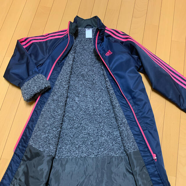 adidas(アディダス)のアディダス　ベンチコート キッズ/ベビー/マタニティのキッズ服女の子用(90cm~)(コート)の商品写真