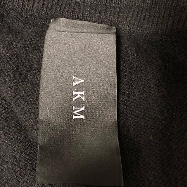 AKM(エイケイエム)の極美品AKM定価7万円18AWカシミヤ100%リブパンツ黒L メンズのパンツ(その他)の商品写真