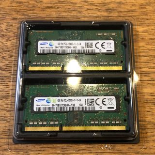 サムスン(SAMSUNG)のSAMSUNG DDR3L 8GB(4GBx2枚) PC3L-12800S(PCパーツ)