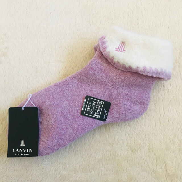 LANVIN(ランバン)のLANVIN  モコモコ靴下 レディースのレッグウェア(ソックス)の商品写真